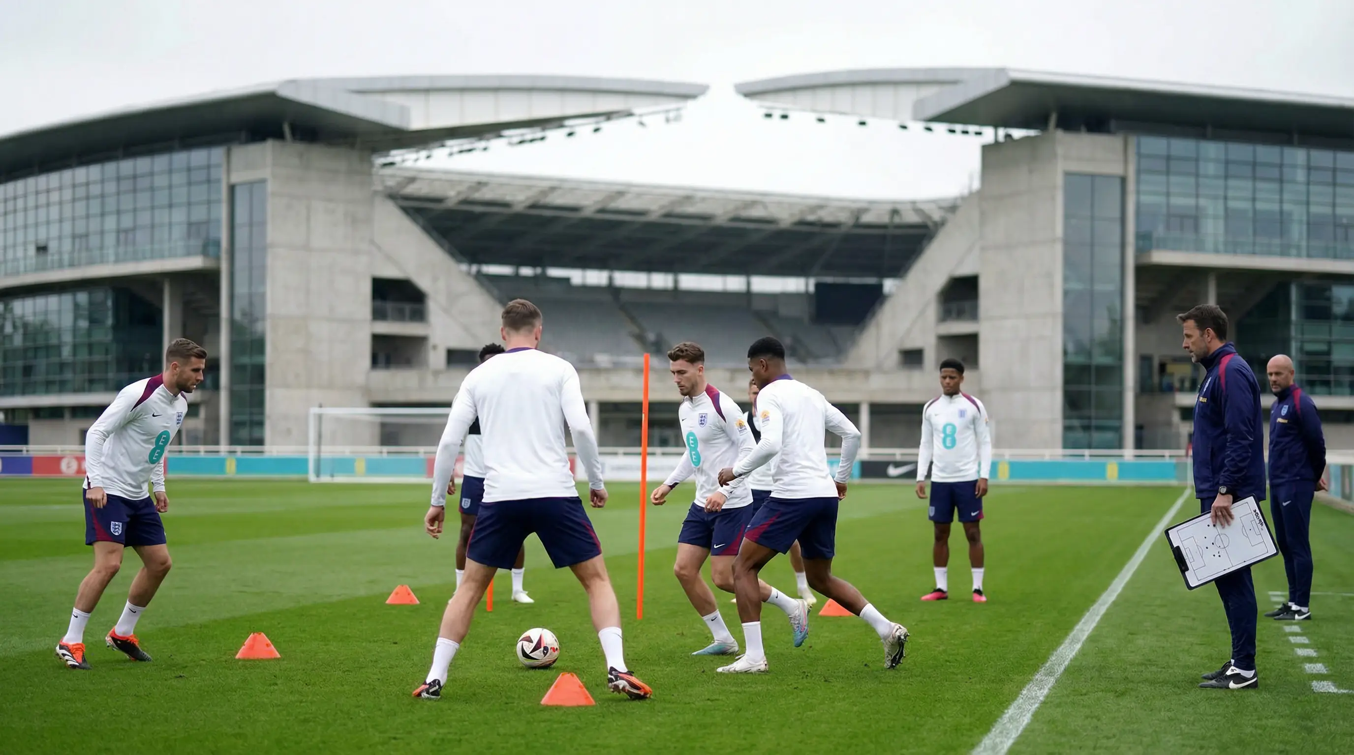 Deutsche Fußball-Nationalmannschaft beim Training auf dem Rasen vor der WM 2026
