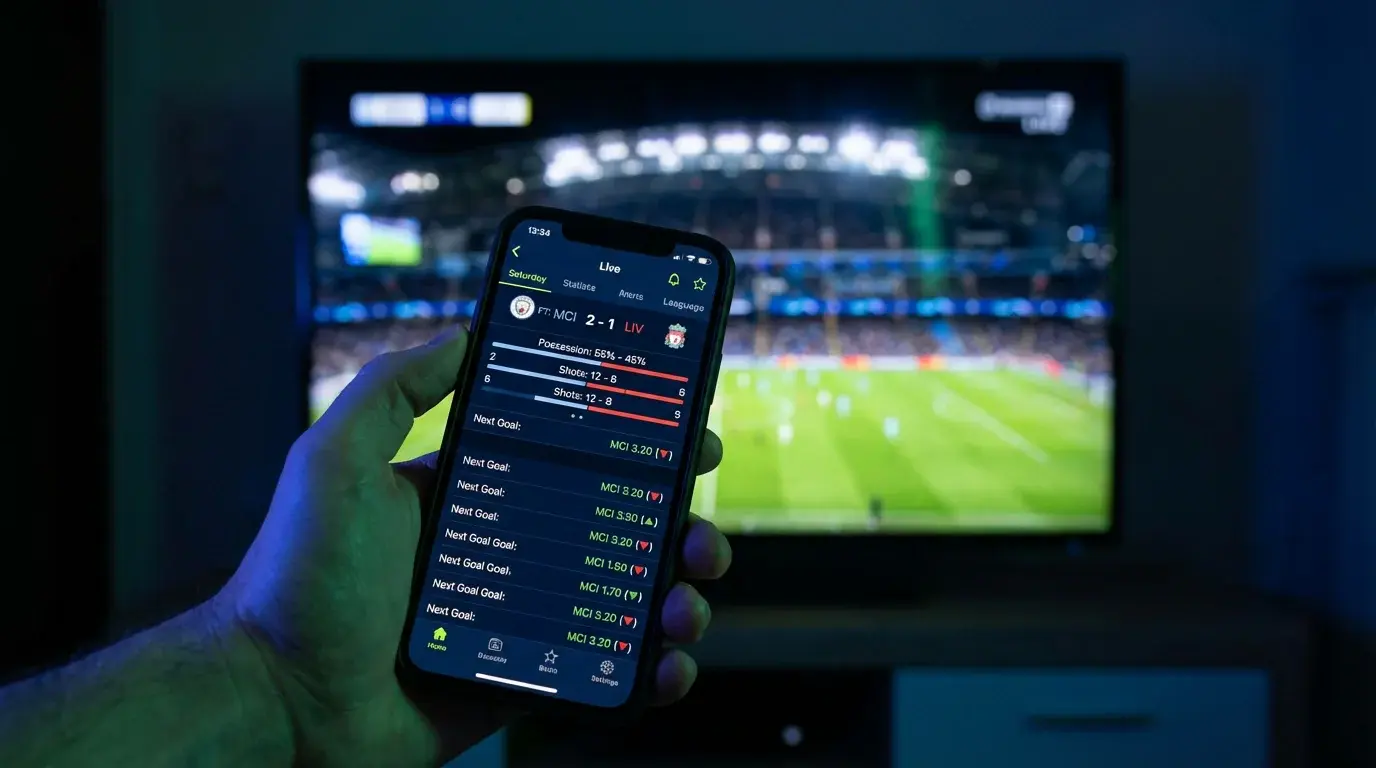 Live-Wetten-Dashboard für die Fußball-WM 2026 mit Echtzeit-Quoten