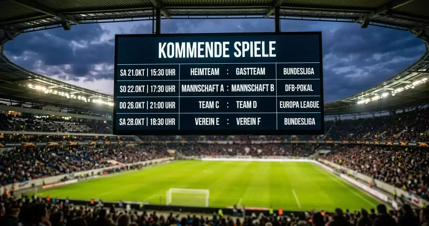Anzeigetafel mit den vier WM-Begegnungen des 23. Juni 2026